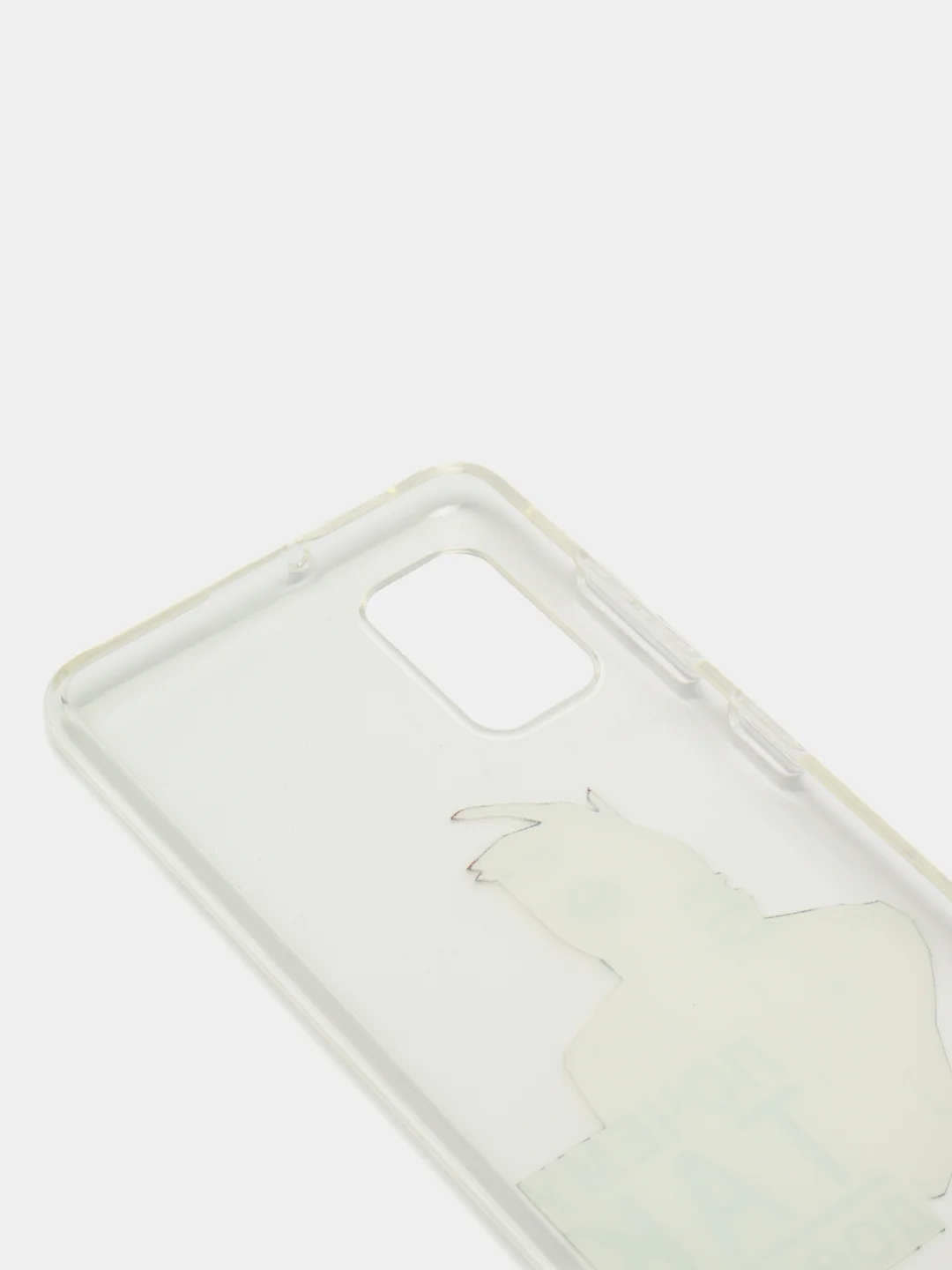 Белый чехол Samsung Galaxy A41, Самсунг Галакси А41 прозрачный силиконовый с рисунком