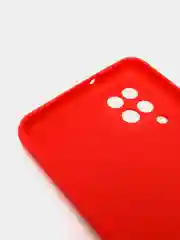Красный чехол Samsung Galaxy A12 / M12, Галакси А12, силиконовый Silicone Cover с закрытым низом