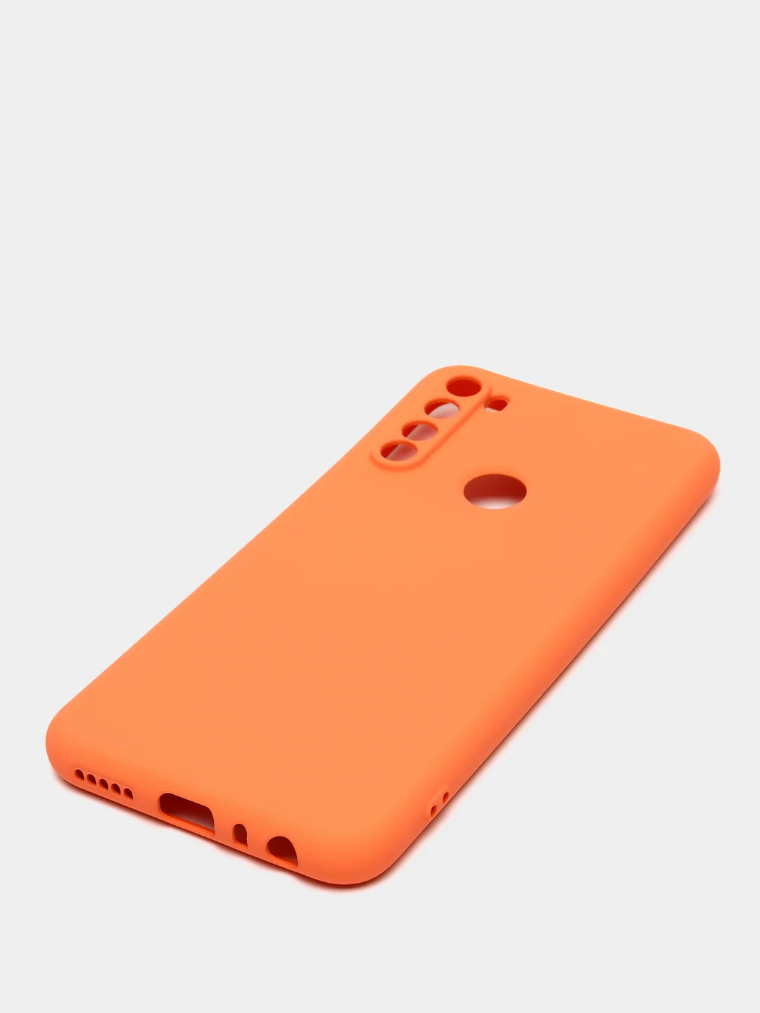 Оранжевый чехол 5 цветов Honor 9C / Huawei P40 Lite E силиконовый цветной матовый с подкладом