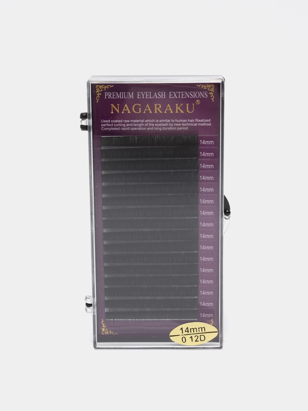 Ресницы для наращивания NAGARAKU 0.12 изгиб "D" отдельные длины