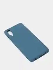 Темно-синий чехол Samsung Galaxy A02, Галакси А02 силиконовый  Silicone Cover с закрытым низом