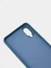 Темно-синий чехол Samsung Galaxy A02, Галакси А02 силиконовый  Silicone Cover с закрытым низом