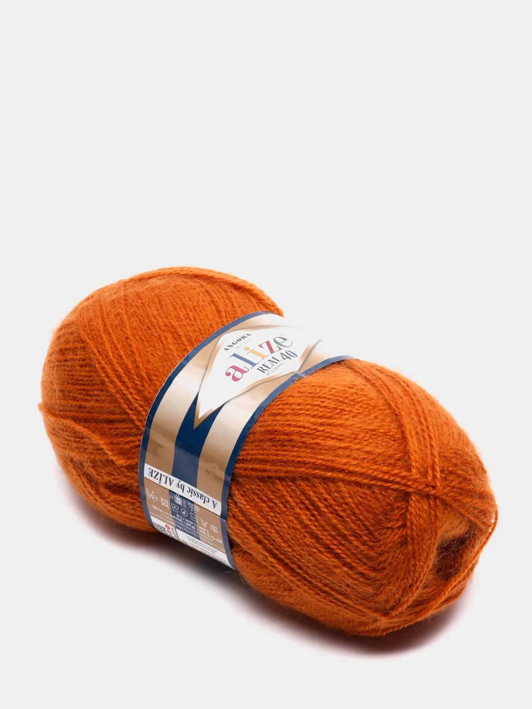 Горчичный пряжа Alize Angora Real 40 (Ализе Ангора Реал 40)