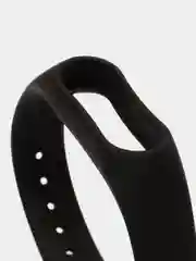 Силиконовый ремешок для Xiaomi Mi Band 2/Band 3/Band 4/Band 5/Band 8, чёрный