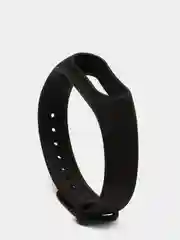 Силиконовый ремешок для Xiaomi Mi Band 2/Band 3/Band 4/Band 5/Band 8, чёрный