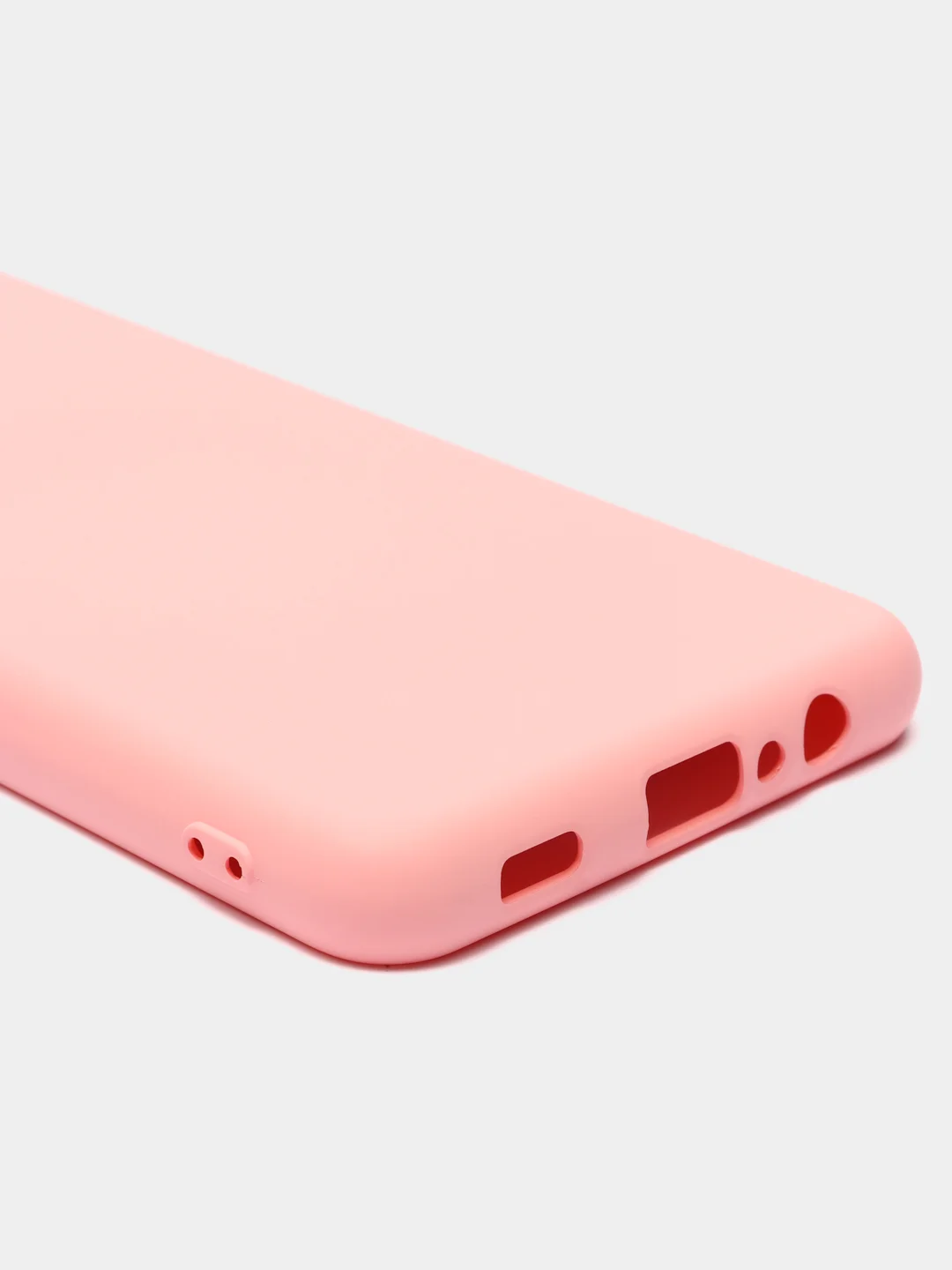 Розовый чехол Samsung Galaxy A02, Галакси А02 силиконовый Silicone Cover с закрытым низом