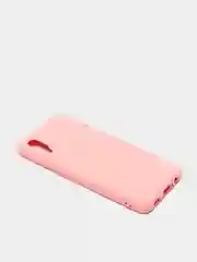Розовый чехол Samsung Galaxy A02, Галакси А02 силиконовый  Silicone Cover с закрытым низом