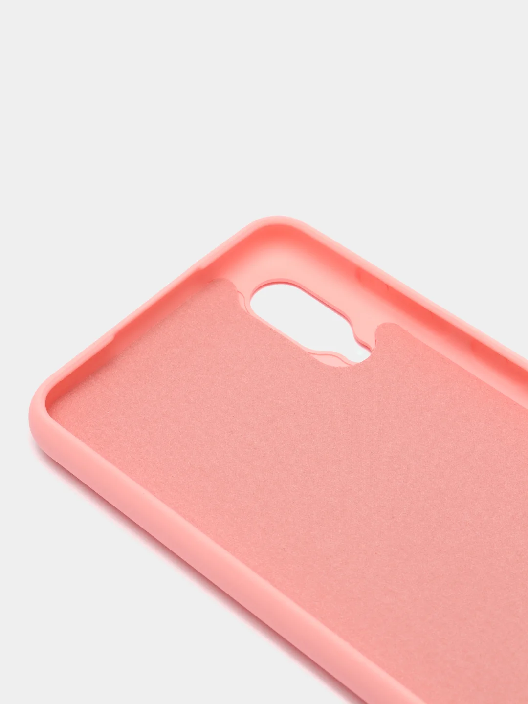 Розовый чехол Samsung Galaxy A02, Галакси А02 силиконовый Silicone Cover с закрытым низом