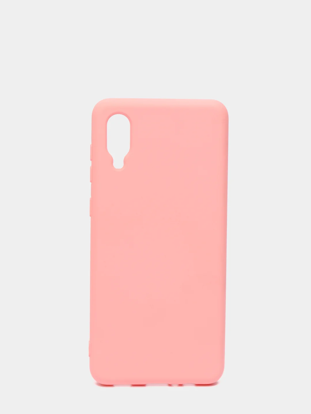 Розовый чехол Samsung Galaxy A02, Галакси А02 силиконовый Silicone Cover с закрытым низом