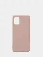 Бежевый меланж чехол Samsung Galaxy A52 / A52s, Галакси А52, силиконовый Silicone Cover с закрытым низом
