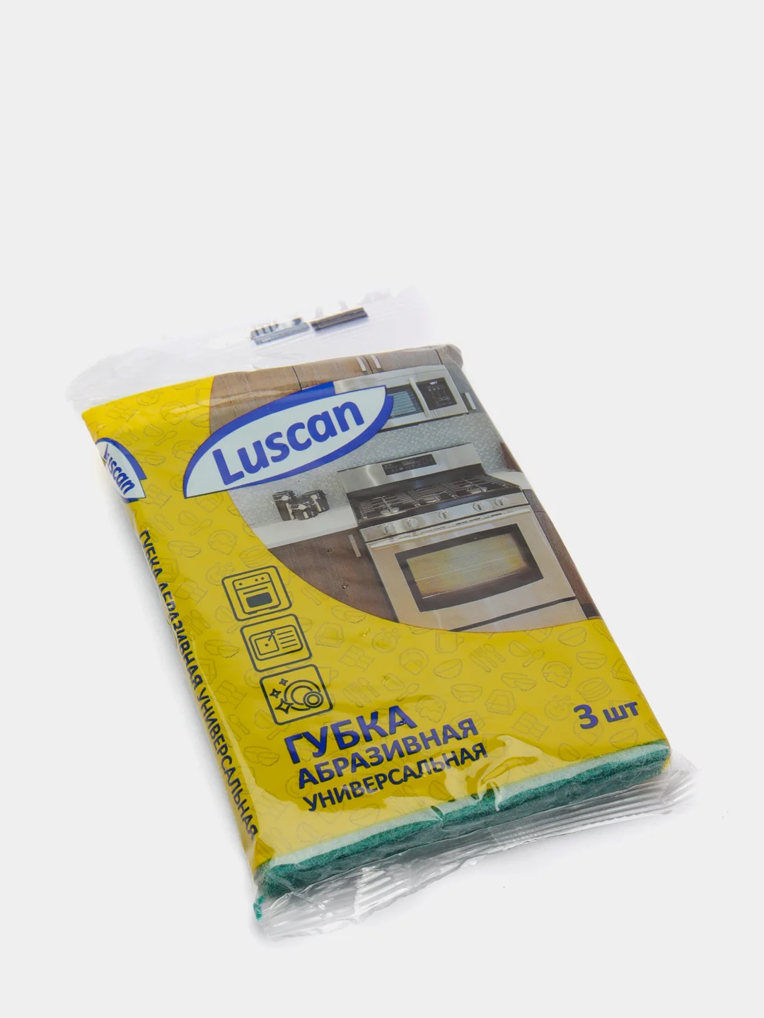 Губки абразивные Luscan, 3 штуки