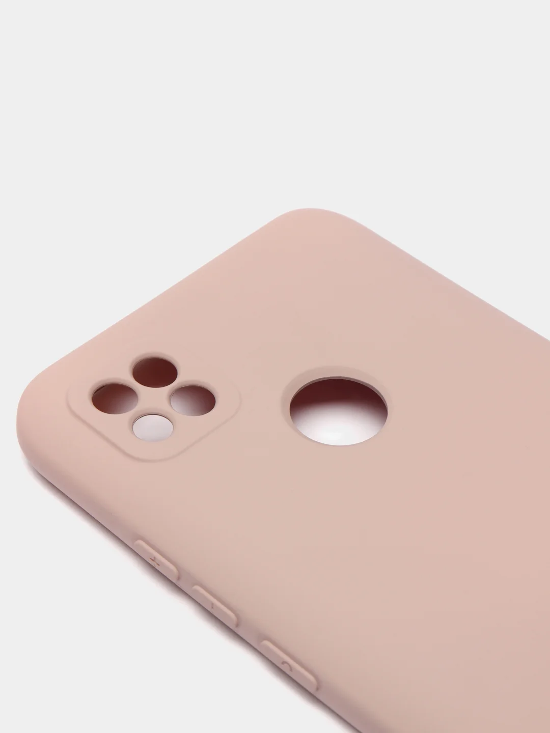 Бежевый меланж чехол Silicone Cove Xiaomi Redmi 9C, Redmi 9C NFC, Redmi 10A силиконовый, с закрытым низом