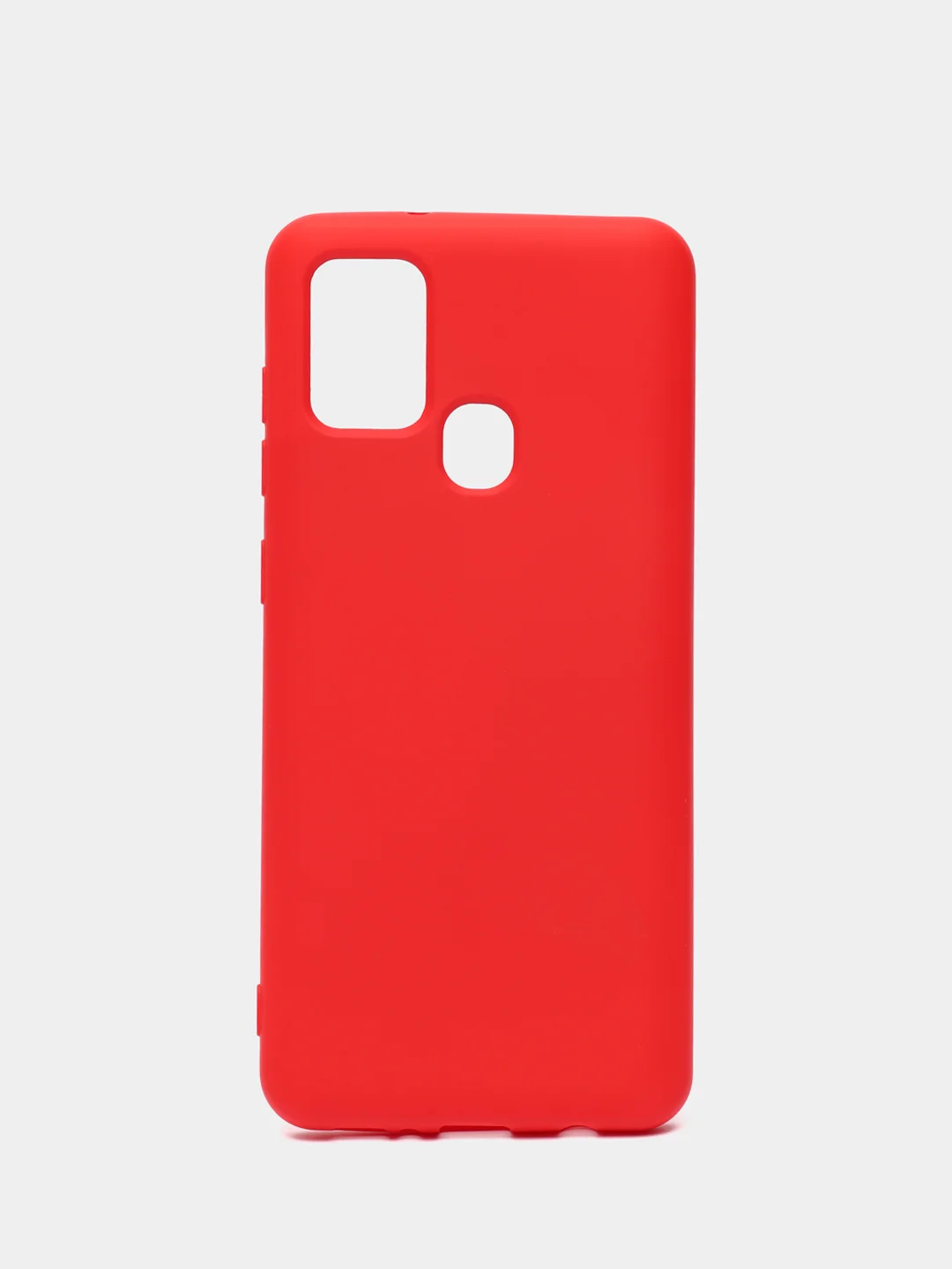 Красный чехол Samsung Galaxy A21s, Самунг Галакси А21с силиконовый Silicone Cover с закрытым низом