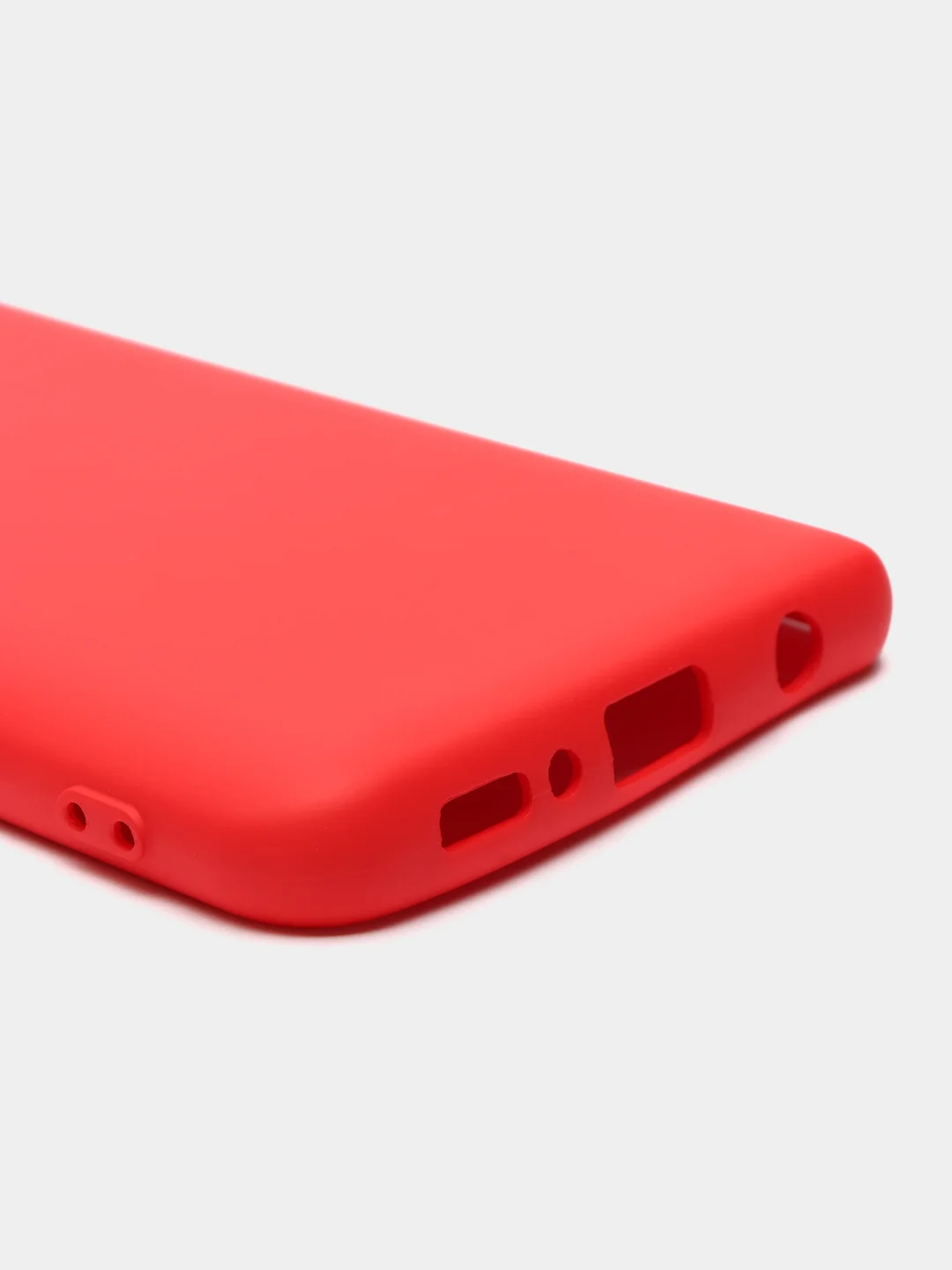 Красный чехол Samsung Galaxy A21s, Самунг Галакси А21с силиконовый Silicone Cover с закрытым низом