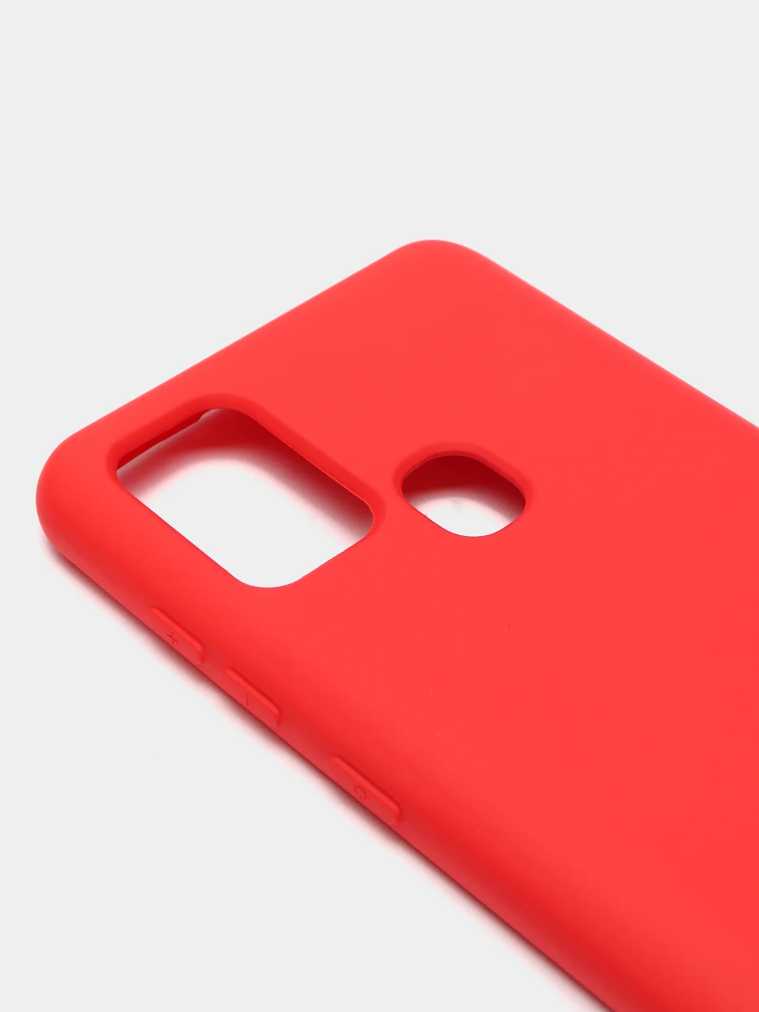 Красный чехол Samsung Galaxy A21s, Самунг Галакси А21с силиконовый Silicone Cover с закрытым низом