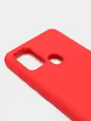 Красный чехол Samsung Galaxy A21s, Самунг Галакси А21с силиконовый Silicone Cover с закрытым низом