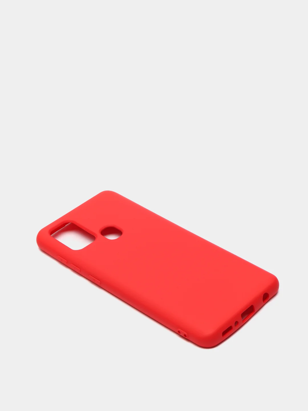 Красный чехол Samsung Galaxy A21s, Самунг Галакси А21с силиконовый Silicone Cover с закрытым низом