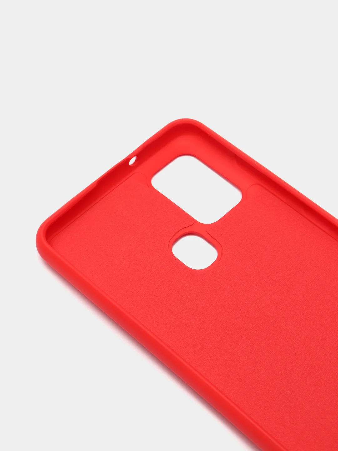 Красный чехол Samsung Galaxy A21s, Самунг Галакси А21с силиконовый Silicone Cover с закрытым низом