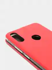 Красный чехол книжка на Honor 8A, 8A Prime, Huawei Y6 2019, У6 Prime, Y6s (Хуавей Хонор 8А, 8А Прайм)