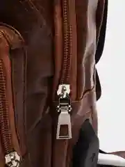 Терракотовый классический однолямочный рюкзак Q1 с USB разъёмом + USB кабель в комплекте