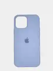 Голубой чехол для iPhone 13 Pro Max 6.7" Silicone Case закрытый низ с логотипом