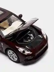 Багровый металлическая машинка 1:24 Porsche Panamera 20 см. инерционная, свет, звук