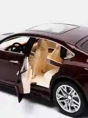 Багровый металлическая машинка 1:24 Porsche Panamera 20 см. инерционная, свет, звук