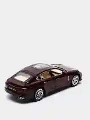 Багровый металлическая машинка 1:24 Porsche Panamera 20 см. инерционная, свет, звук