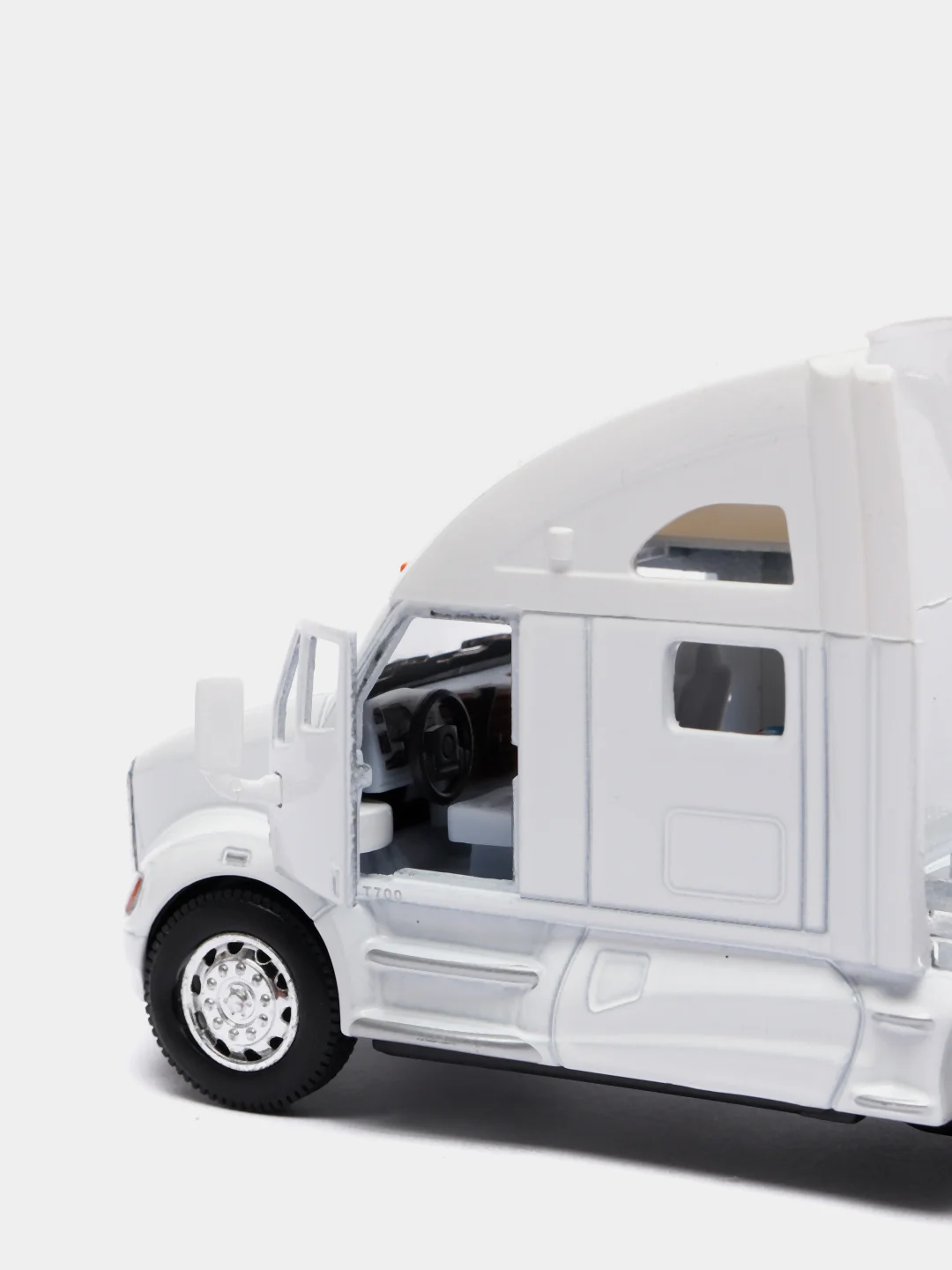 Белый металлическая машина Kenworth T700 KT5357D