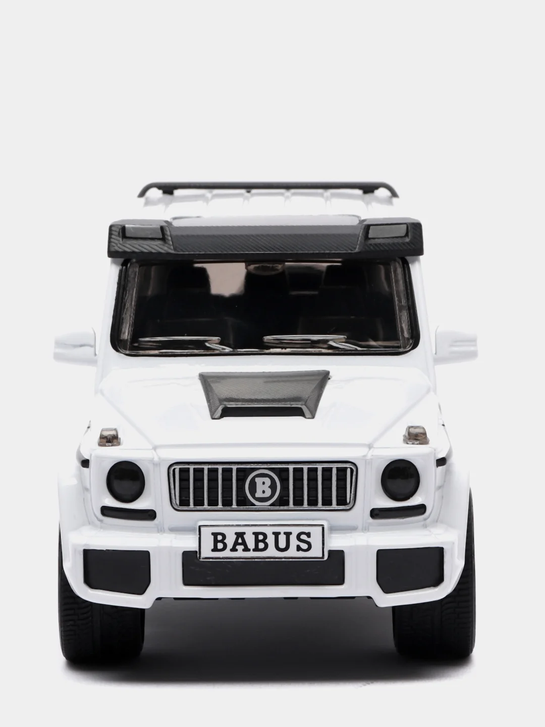 Белый машинка металлическая 1:24 Mercedes-Benz G-class Brabus 19 см, инерционная