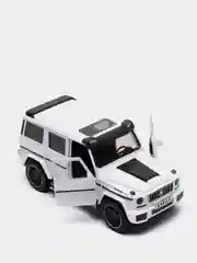 Белый машинка металлическая 1:24 Mercedes-Benz G-class Brabus 19 см, инерционная