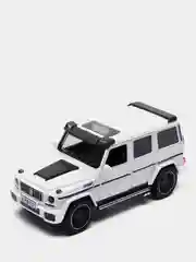 Белый машинка металлическая 1:24 Mercedes-Benz G-class Brabus 19 см, инерционная