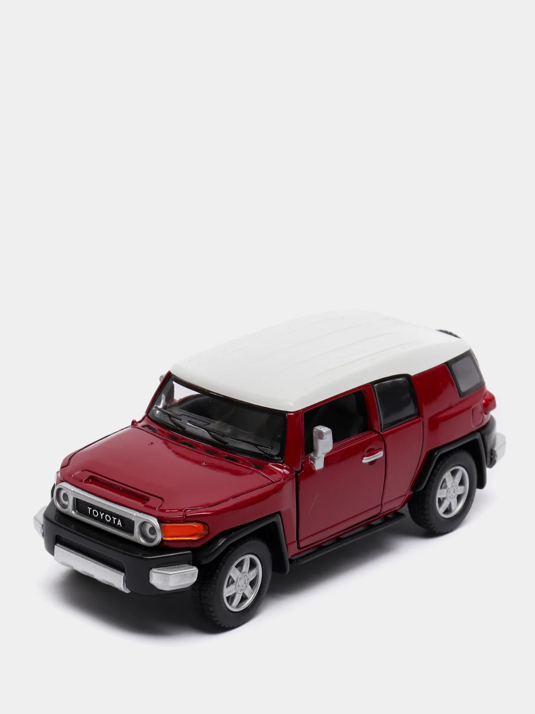 Красный металлическая машинка 1:36 Toyota FJ Cruiser KT5343D