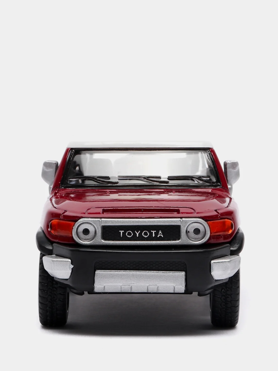 Красный металлическая машинка 1:36 Toyota FJ Cruiser KT5343D