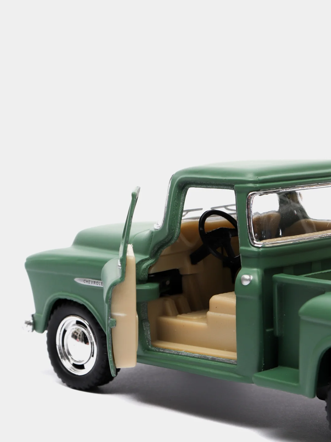 Зеленый металлическая машинка 1955 Chevy Stepside Pick-up (Матовая) KT5330DM