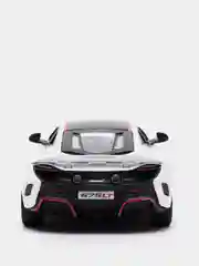 Белый mclaren 675LT with printing KINSMART KT5392DF
