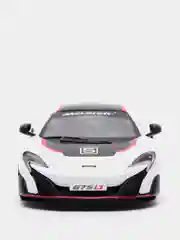Белый mclaren 675LT with printing KINSMART KT5392DF