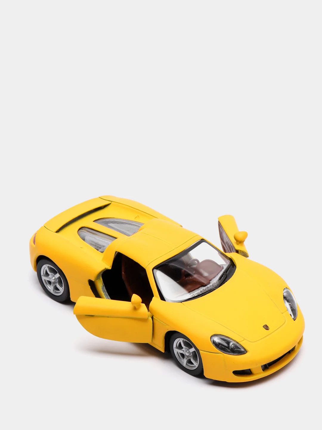Желтый металлическая машинка 1:32 Porsche Carrera GT KT5081D