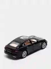 Черный металлическая машинка 1:24 Porsche Panamera 20 см. инерционная, свет, звук
