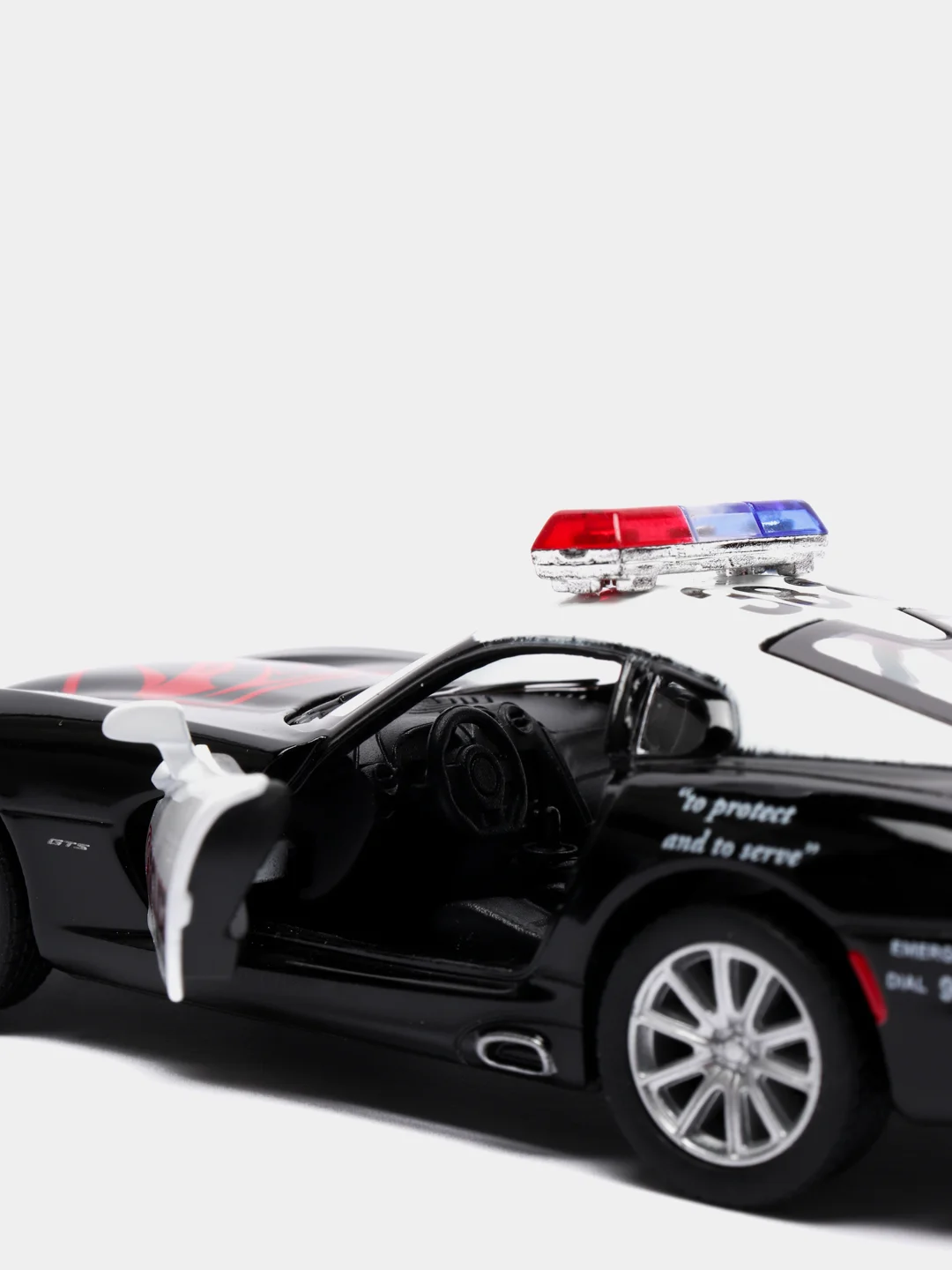 Металлическая машинка 1:32 SRT Viper GTS 2013 (Полиция) KT5363DP