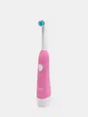 Детская электрическая зубная щетка PECHAM Kids Sonic Pink 5+, 2 насадки, 2 батарейки АА