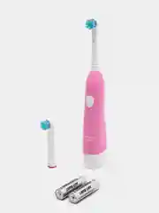 Детская электрическая зубная щетка PECHAM Kids Sonic Pink 5+, 2 насадки, 2 батарейки АА