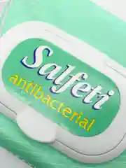 Влажные салфетки с клапаном Salfeti, антибактериальные, 120 штук