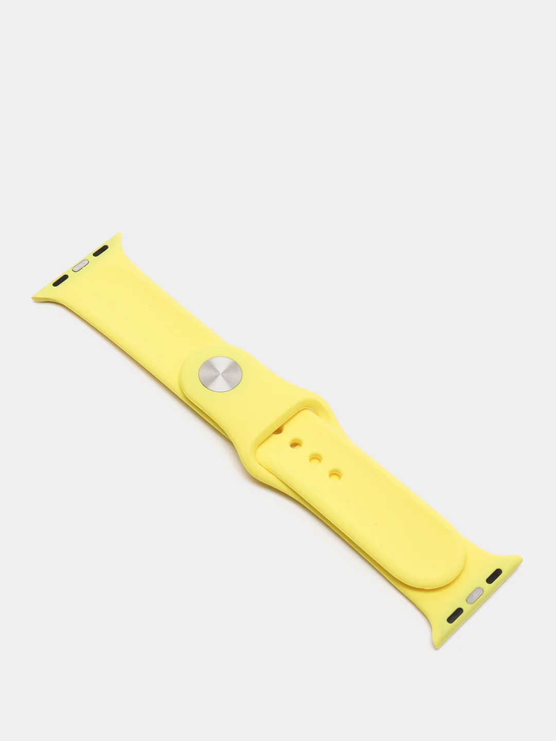 Желтый ремешок, силиконовый, цветной, для Apple Watch, 38, 40, 42, 44, 45, 49 мм