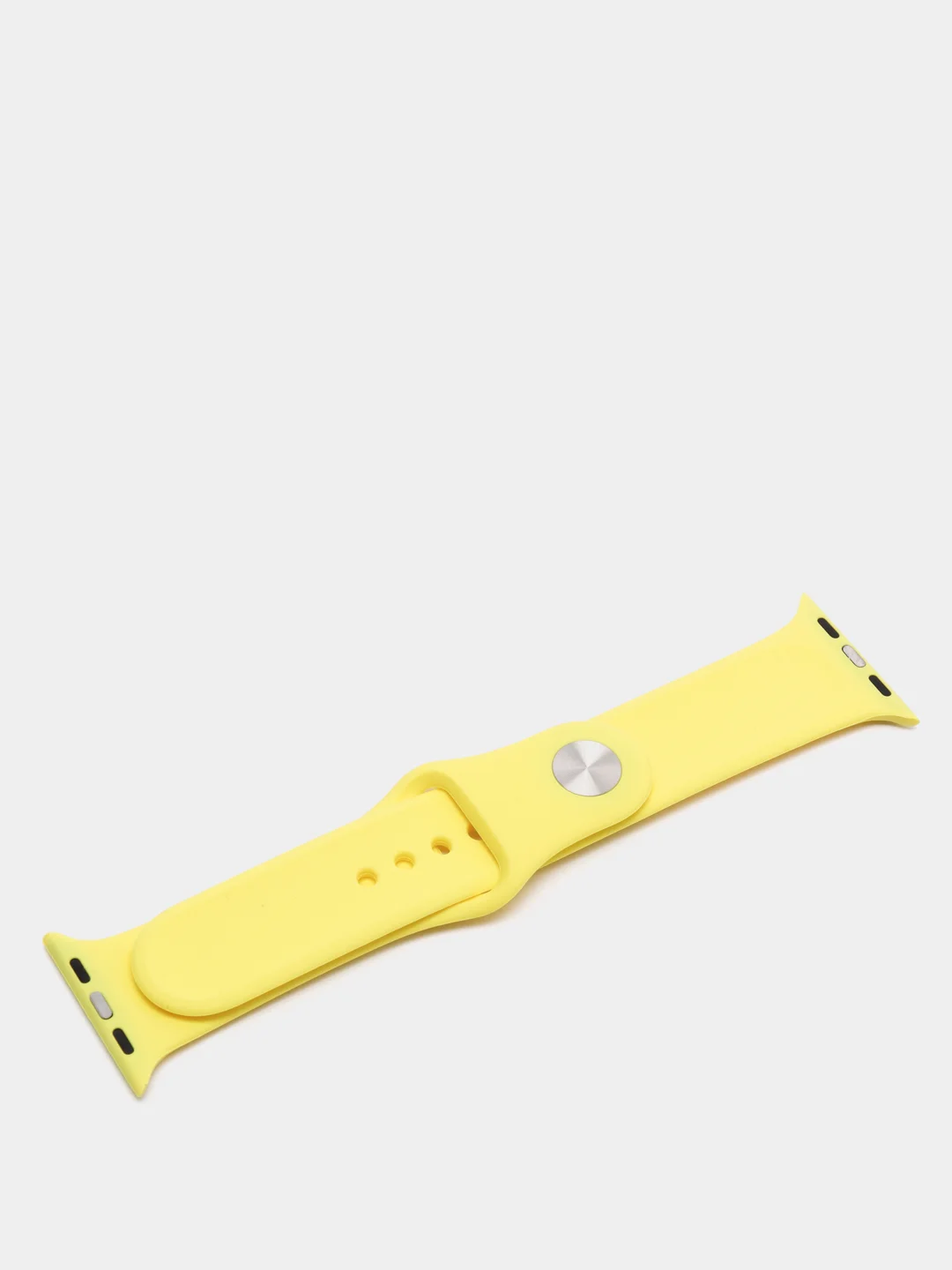 Желтый ремешок, силиконовый, цветной, для Apple Watch, 38, 40, 42, 44, 45, 49 мм