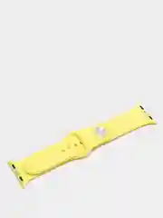 Желтый ремешок, силиконовый, цветной, для Apple Watch, 38, 40, 42, 44, 45, 49 мм