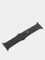 Черный ремешок, силиконовый, цветной, для Apple Watch, 38, 40, 42, 44, 45, 49 мм