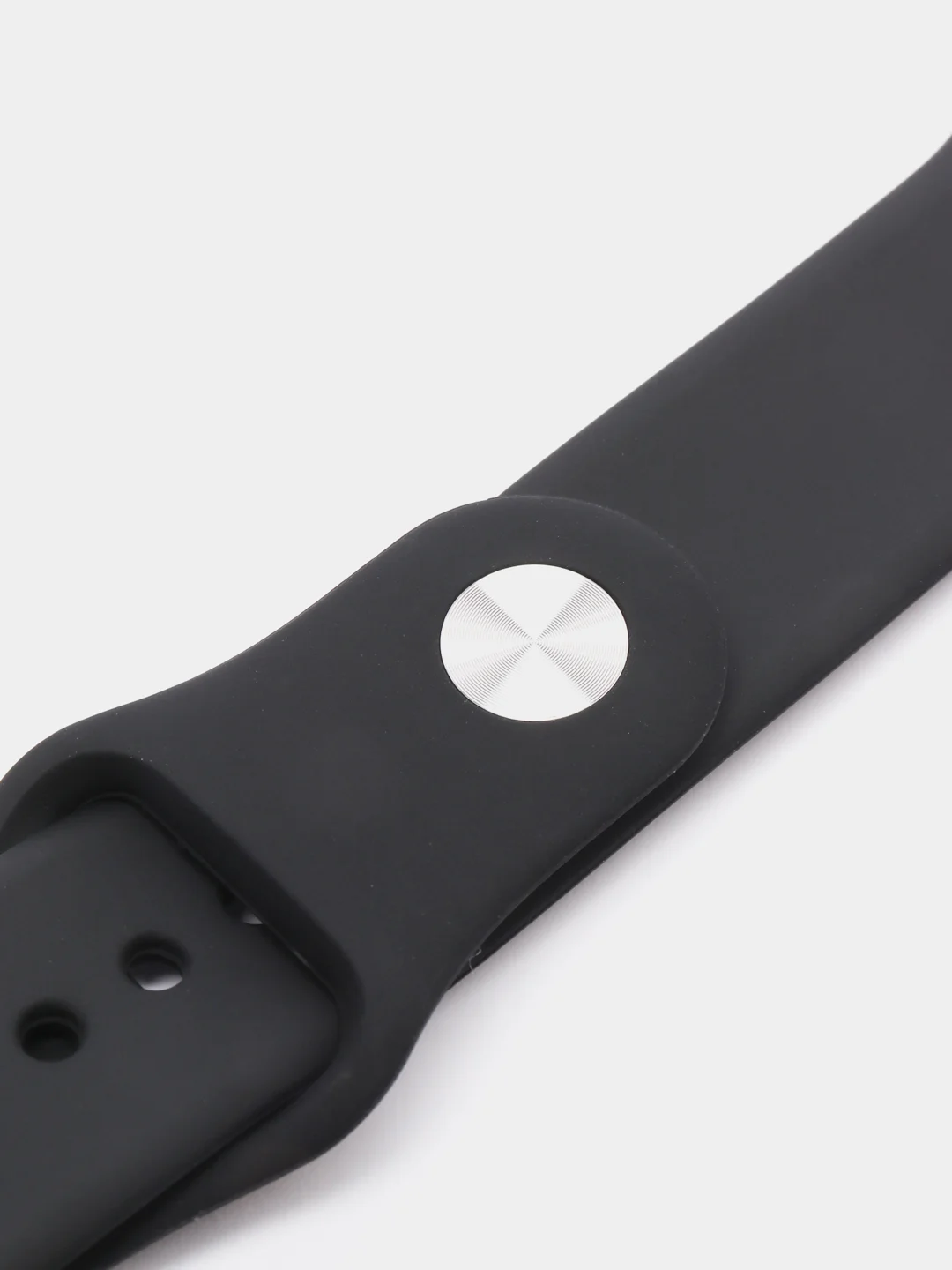 Черный ремешок, силиконовый, цветной, для Apple Watch, 38, 40, 42, 44, 45, 49 мм