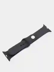 Черный ремешок, силиконовый, цветной, для Apple Watch, 38, 40, 42, 44, 45, 49 мм