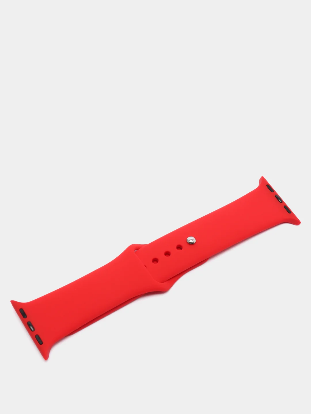 Красный ремешок, силиконовый, цветной, для Apple Watch, 38, 40, 42, 44, 45, 49 мм